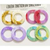 50pcs Acrylic Beads Rounds Shape DIY Jewelry Earrings Pendant Accessory