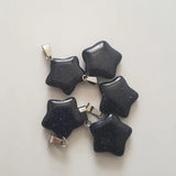 50pcs Natural Stone Star Charms Pendants for DIY Jewelry Making