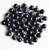 50pcs Sand Stone Ball Pendants 14mm Jewelry Making Accessories
