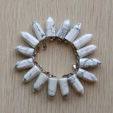 50pcs Turquoise Pillar Charms Pendants for Necklace Making