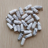 50pcs Turquoise Pillar Charms Pendants for Necklace Making