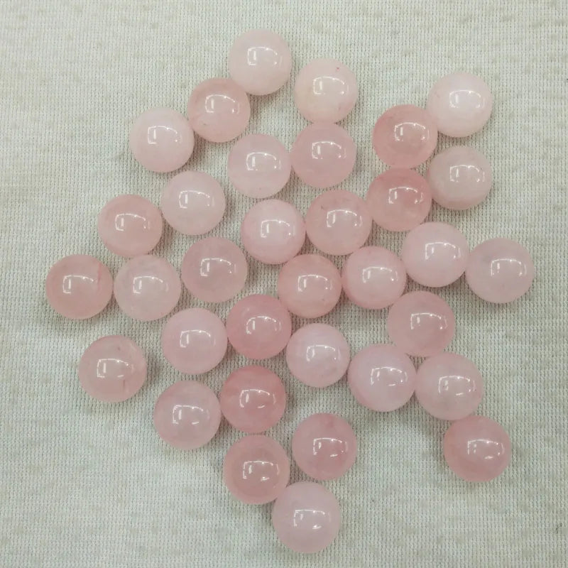 50pcs Pink Round Ball Shape 8mm Beads for Jewelry Making