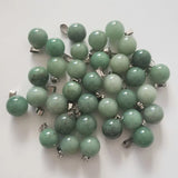 50pcs Green Aventurine Stones Charms Pendants for Necklace Making