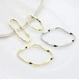 50pcs Geometry Rhombus Alloy Floating Locket Charms DIY Jewelry Pendant