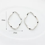 50pcs Geometry Rhombus Alloy Floating Locket Charms DIY Jewelry Pendant