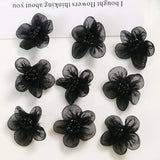 50pcs Flowers Shape Polyester DIY Jewelry Earring/Hair Accessory
