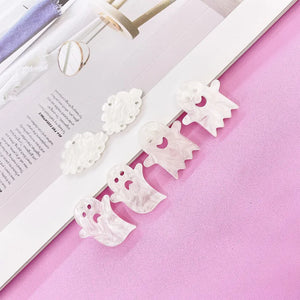 50pcs Water Ripples Cloud Ghost Acrylic Beads DIY Earring/Garment Accessory