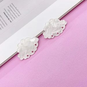 50pcs Water Ripples Cloud Ghost Acrylic Beads DIY Earring/Garment Accessory