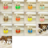 52pcs Multicolor Owl Pendants Charms for DIY Jewelry Making