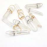 Natural Clear Quartz Crystal Point Pendulum for DIY Necklace Jewelry