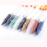 5Pcs 7 Chakra Pendulum Reiki Healing Pendants For Dowsing Divination