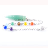 5Pcs 7 Chakra Pendulum Reiki Healing Pendants For Dowsing Divination