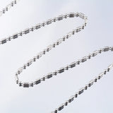 5Pcs Stainless Steel Long Beaded Chain Link Silver Choker DIY Jewelry Findings