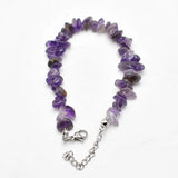 5Pcs Natural Stone Amethysts Quartz Bracelets Women Men Jewelry