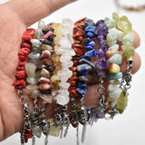 5Pcs Natural Stone Amethysts Quartz Bracelets Women Men Jewelry