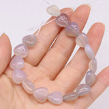 5Strand Opal Rose Quartz Beads Love Heart Bead Craft Making