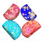 5-Piece Silk Satin Handbags Wallet Jewelry Bags Set