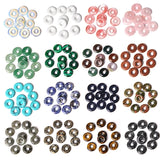 5pcs 18mm Natural Stone Agate Donut Charms for Jewelry Making