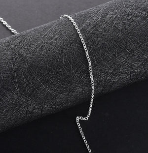 5pcs 925 Silver Necklace 16-24 Inch 1mm Fine Chain O-Chain Jewelry Gift