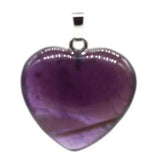 5pcs Amethyst Heart-shaped Pendant Women Reiki Tibetan Charms Beads Gift Cross