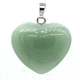 5pcs Green Jade Heart-shaped Lucky Pendant Craft Healing Gift