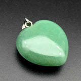 5pcs Green Jade Heart-shaped Lucky Pendant Craft Healing Gift