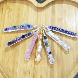 5pcs Natural Pearl Pendants Stone Bead Charm Jewelry DIY Necklace Earrings