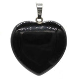 5pcs Agate Lucky Heart-shaped Pendant Silver Craft Quartz Chakra Healing