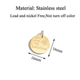 5pcs You are my sunshine Charms Stainless Steel Pendants