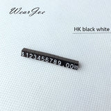 5pcs Mini Acrylic Combined Tag Euro HK US Dollar Adjustable Number Pricing Label