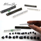 5pcs Mini Acrylic Combined Tag Euro HK US Dollar Adjustable Number Pricing Label