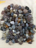 5pcs Natural Quartz Agate Bead Pendant, 20x25mm Hearts Gem Stones
