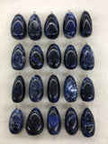 5pcs Polished Labradorite Gem Stone Bead Pendant 30-45mm