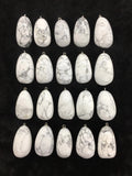 5pcs Polished Labradorite Gem Stone Bead Pendant 30-45mm