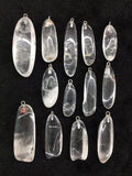 5pcs Polished Gem Stone Bead Pendant, Amethyst, Quartz Agate Pendant 30-45mm