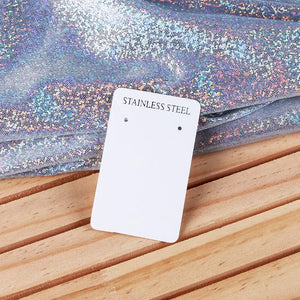 Stainless Steel Jewelry Earring Necklace Paper Card Packaging