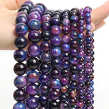 6-10mm Dark Sugilite Stone Beads Round Loose Spacer Beads for Jewelry Making