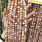 6-10mm Sakura Cherry Blossom Agate Loose Beads Mixed Charms Stones