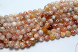 6-10mm Sakura Cherry Blossom Agate Loose Beads Mixed Charms Stones