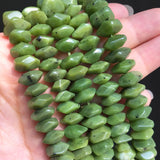 6x11mm Canadian Jades Beads Special Cut Loose Stone Beads