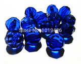 Chunky Clear Acrylic Faceted Beads for DIY Jewelry Making