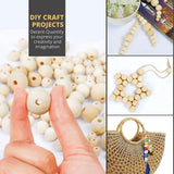 6-30mm Natural Wood Beads Spacer Beads for Jewelry Making