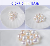 6.5x7.5mm Freshwater Pearl Oval Beads Jewelry
