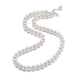 6-7mm Freshwater Pearl Necklace, Sterling Silver Choker