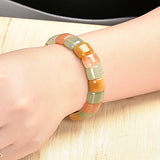 7-color Gemstone Bracelet 7.5in Thin Pretty DIY Jewelry Female H204