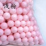 Multicolor Acrylic Solid Beads 6/8/10/12mm DIY Jewelry Accessory