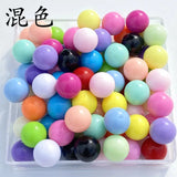 Multicolor Acrylic Solid Beads 6/8/10/12mm DIY Jewelry Accessory
