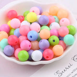 Multicolor Acrylic Round Beads DIY Jewelry Making Accessories
