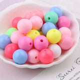 Multicolor Acrylic Round Beads DIY Jewelry Making Accessories
