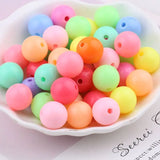 Multicolor Acrylic Round Beads DIY Jewelry Making Accessories